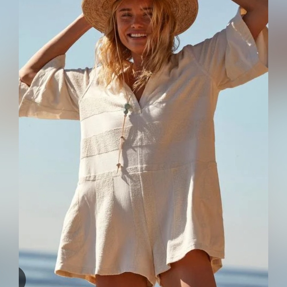 FREE PEOPLE Charlton Romper Cream